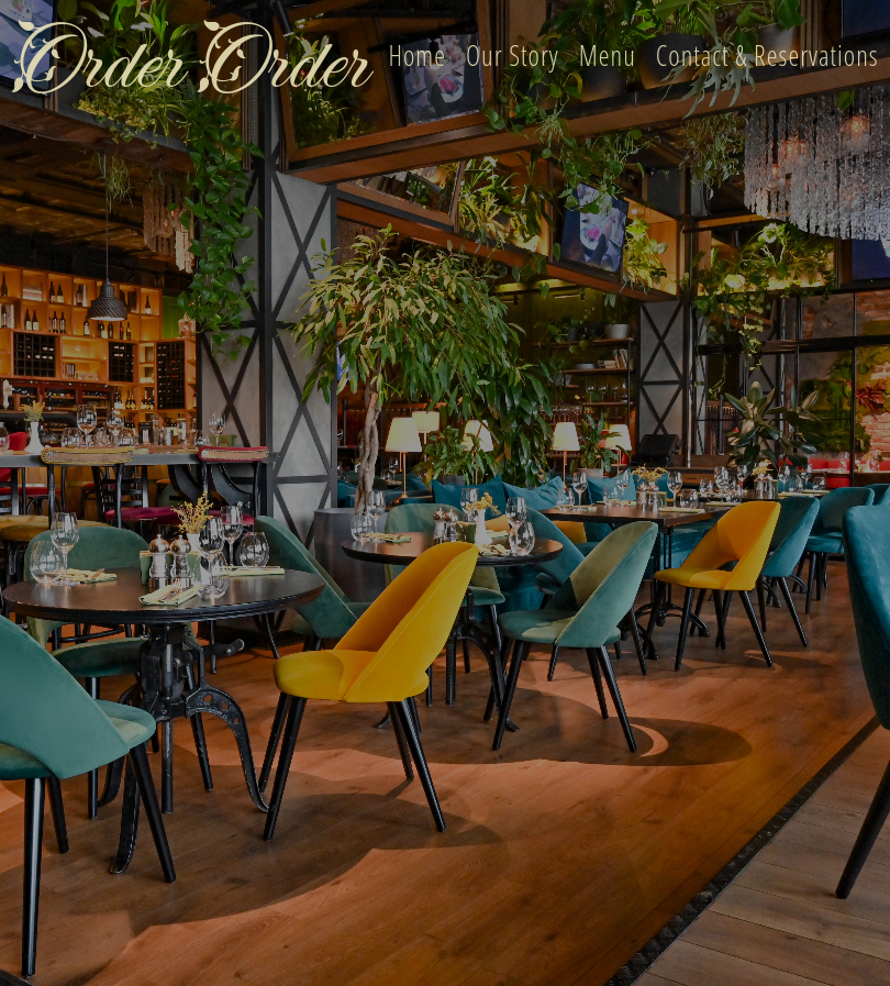 Restaurant Landing Page Image
