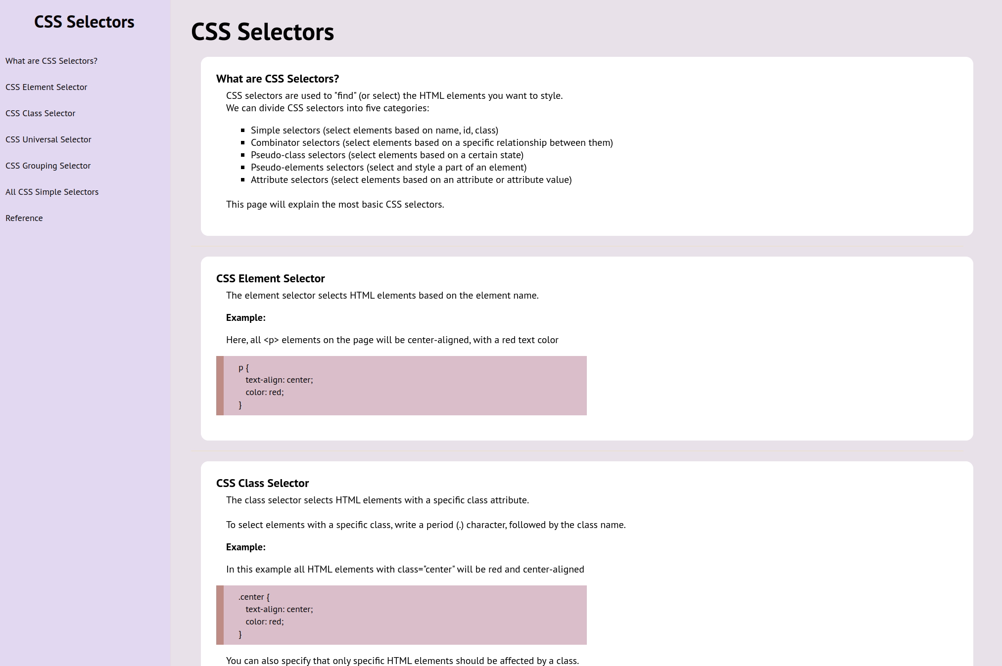Technical Documentation Page Project Image